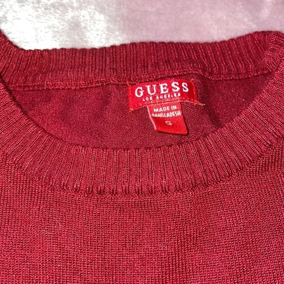 Burgundy Guess Sweater - Picture 2 of 3